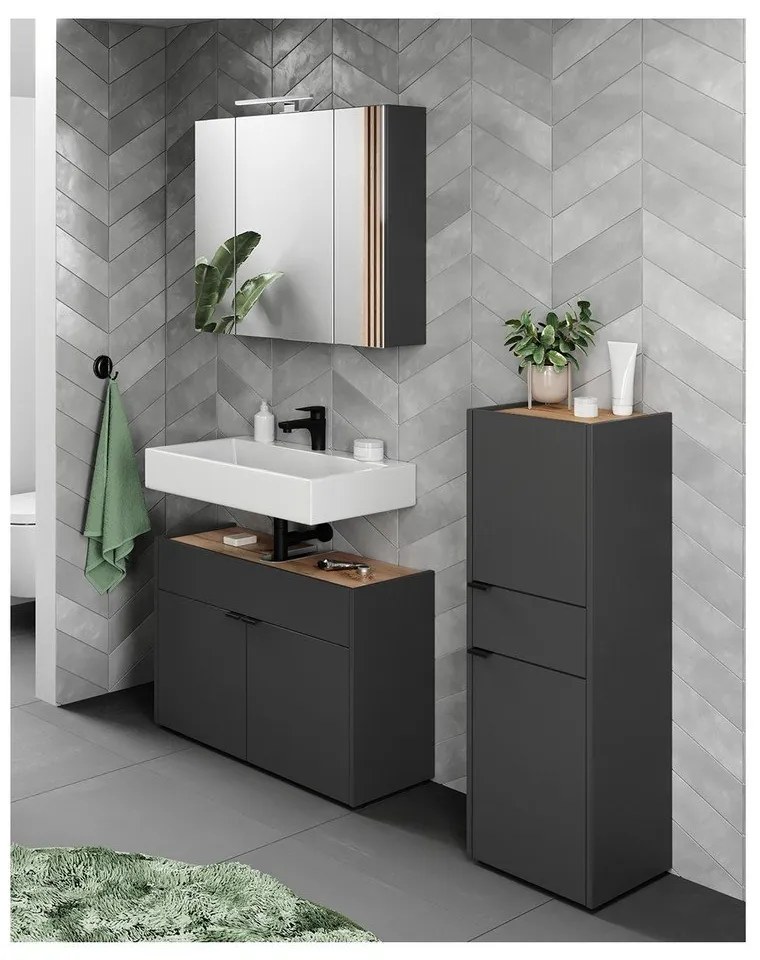 Set mobilă de baie gri antracit Forano – Germania