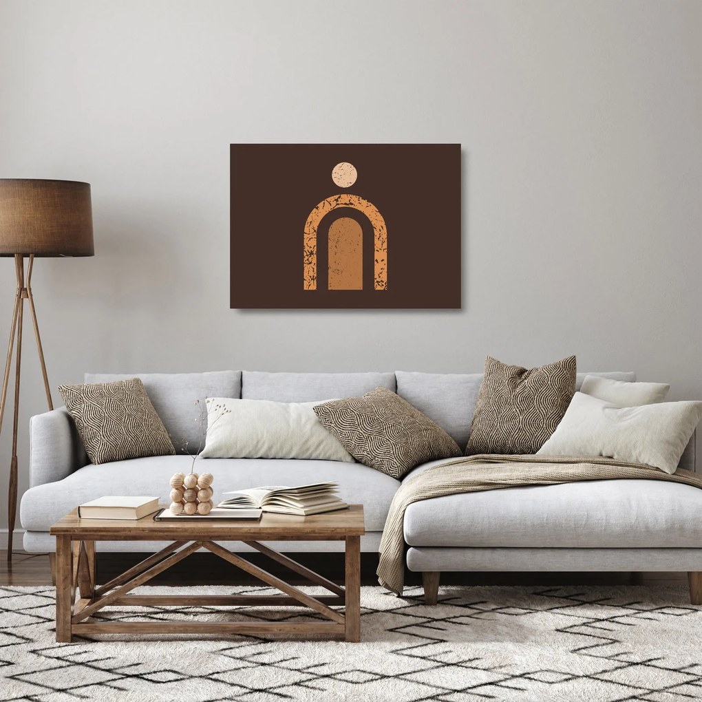 Tablou pe sticlă - Arce portocalii N⁰3 (70x50 cm)
