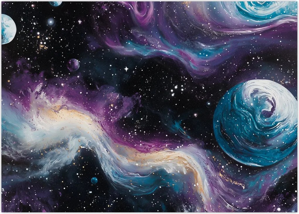 Tablou - Univers pictat (70x50 cm)