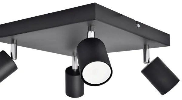 Spot LED TUNE 4xGU10/4,8W/230V negru