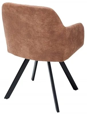 Neînvins Scaun de design Lucca vintage maro