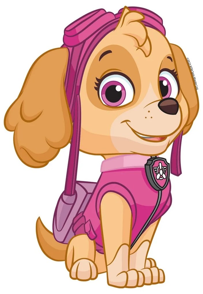Autocolant 3D Paw Patrol Skye, 14 x 20 cm