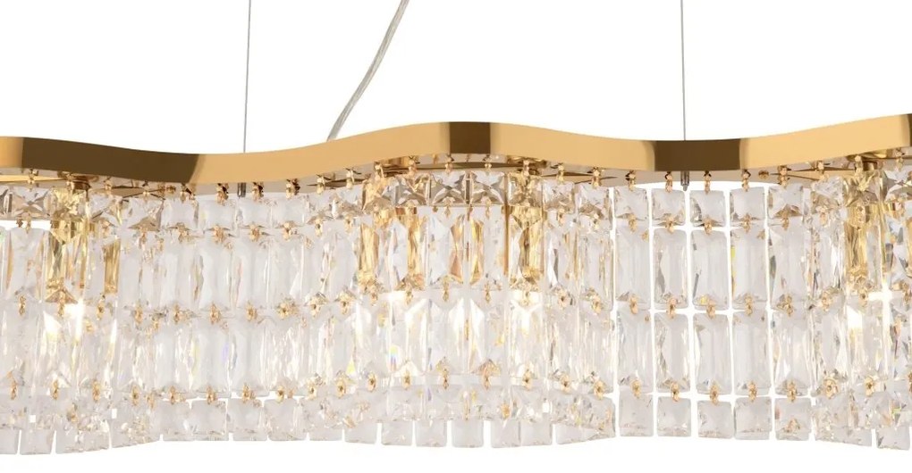 Lustra suspendata eleganta design modern Dune auriu