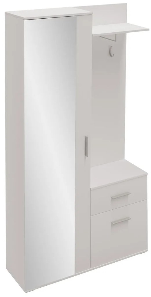 Mobilier hol Cless (Alb alpin) (cu oglindă). 1104705