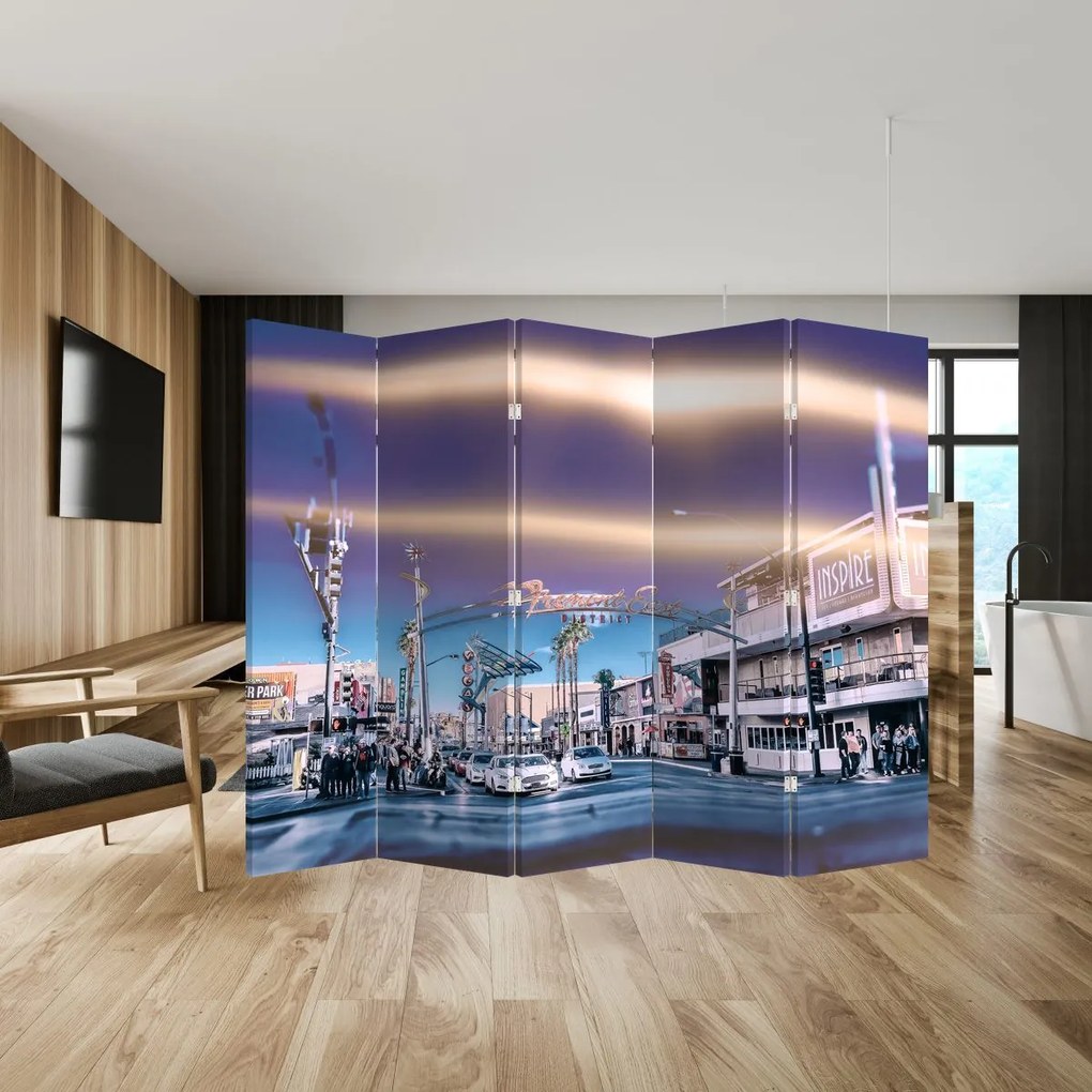 Paravan - Strada în Las Vegas (210x170 cm)