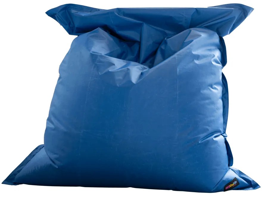 Fotoliu tip sac, material textil albastru, GETAF