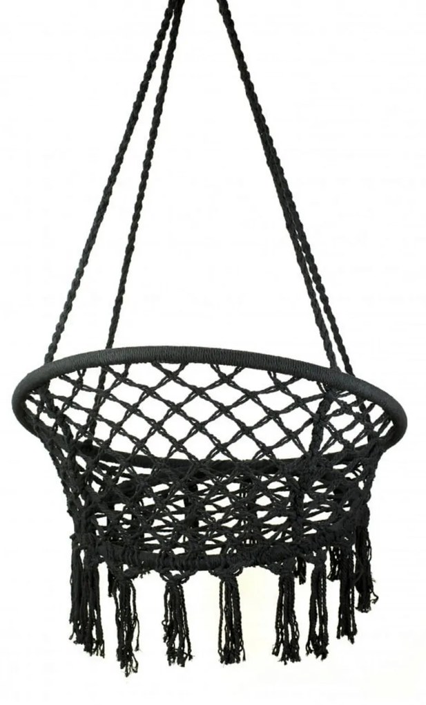 Leagan copii si bebelusi pentru interior si exterior Novokids™ Round Textile Swing, Suspendabil, 0+ ani, Pozitie somn, Maxim 120 kg, Pentru casa si