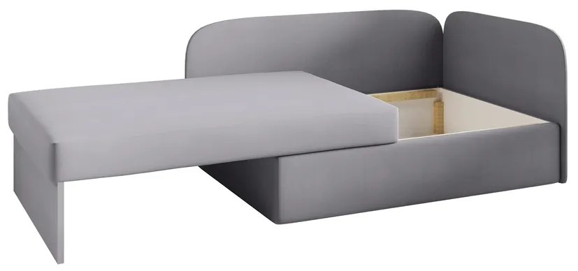 Supermobel Canapea extensibila copii MILO, 107x64x78, pilka/casablanka 16, stanga