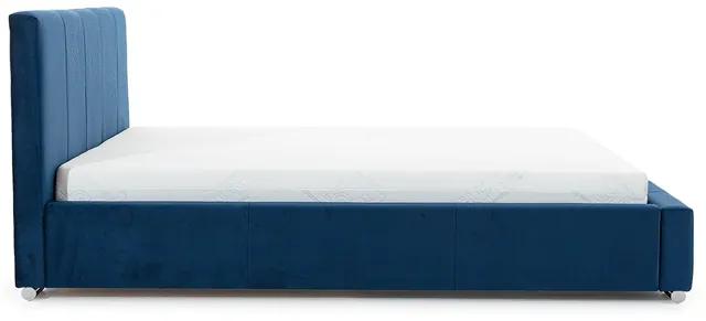 Pat pentru dormitor Adalio 160x200 - albastru marin Salavador 5 Agmamito