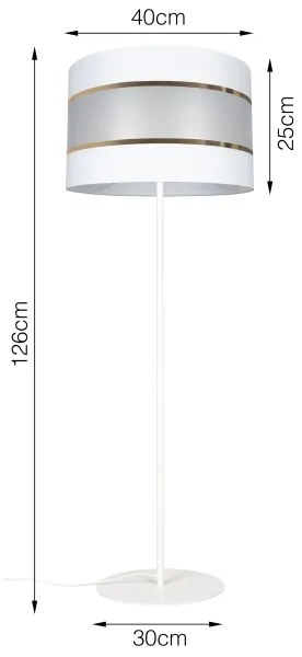 Lampadar CORAL 1xE27/60W/230V alb