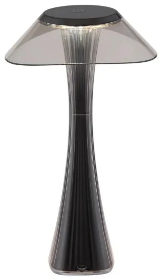 Lampă LED reîncărcabilă dimabilă de masă Globo 21025S AMBRA LED/2,5W/3,7V 2700K/4500K/6500K negru