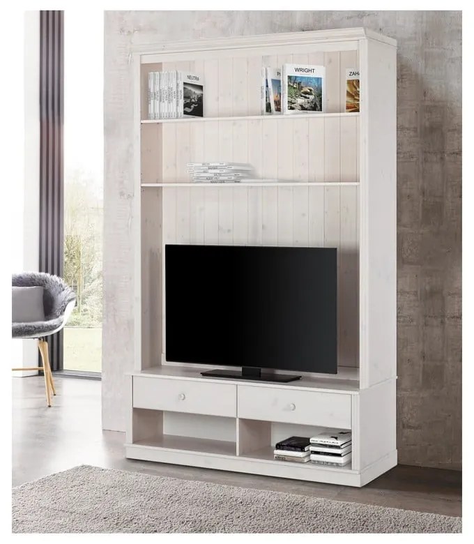 Set TV alb din lemn de pin 140x223 cm Anita – Støraa