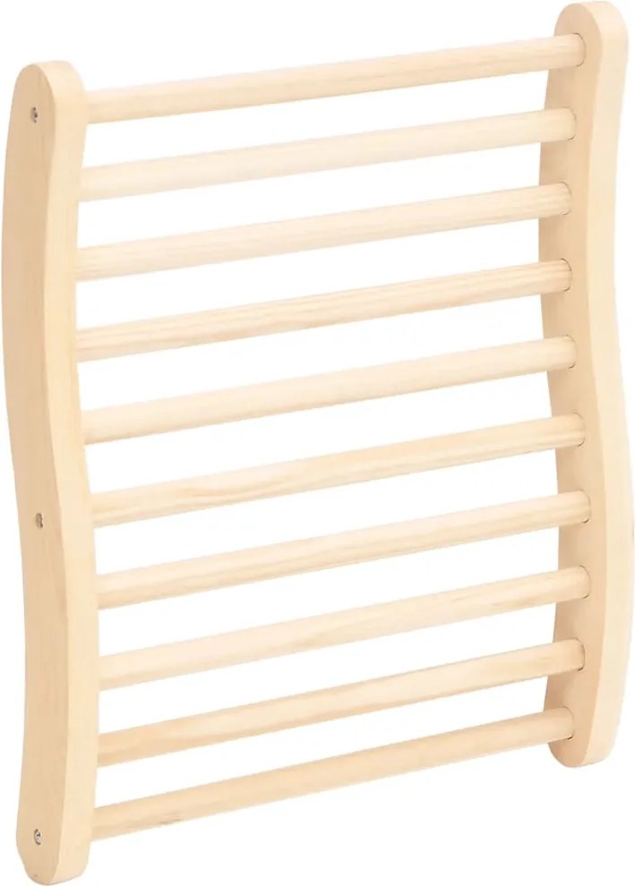 vidaXL Spătar pentru saună în formă de S, lemn masiv de pin