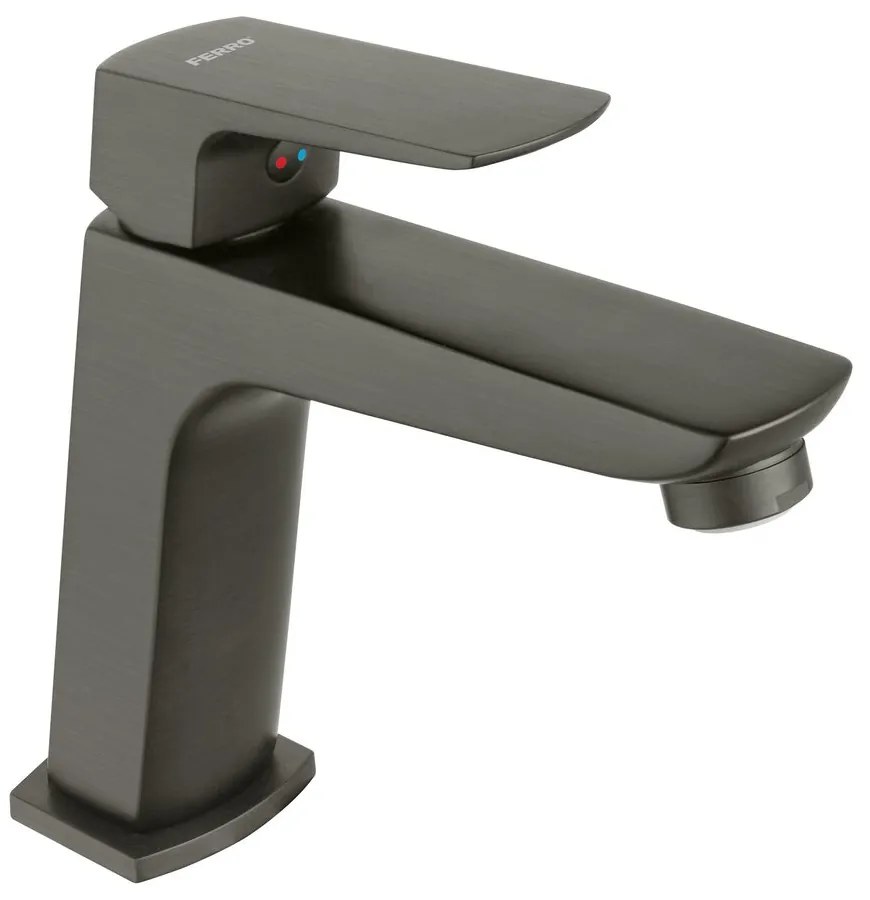 Baterie lavoar Ferro Vitto Verdeline monocomanda gri Gun Metal mat
