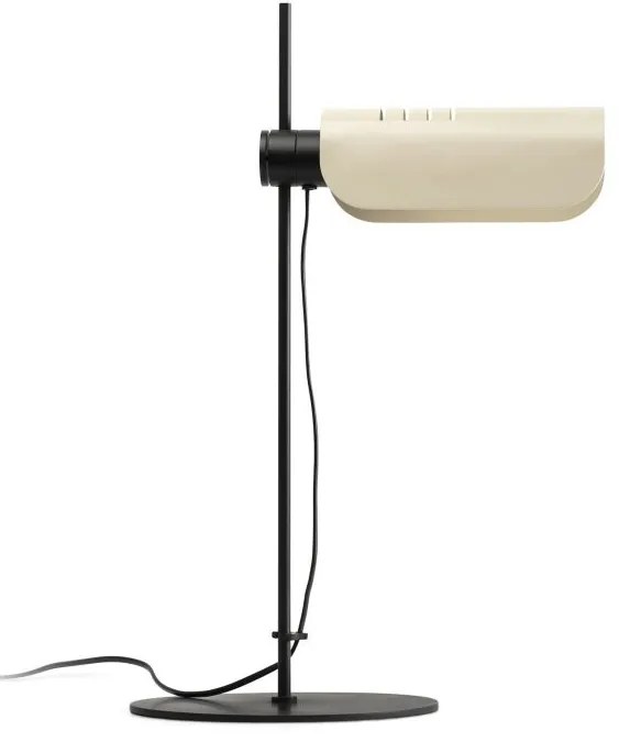 Veioza metal stil retro cu abajur ajustabil MARTINICA negru, bej