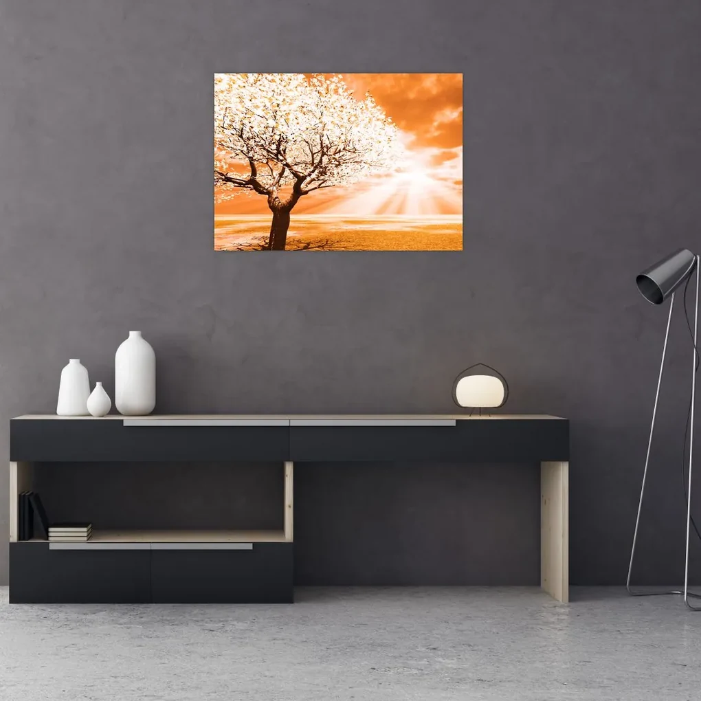 Tablou cu pomul portocaliu (70x50 cm), în 40 de alte dimensiuni noi