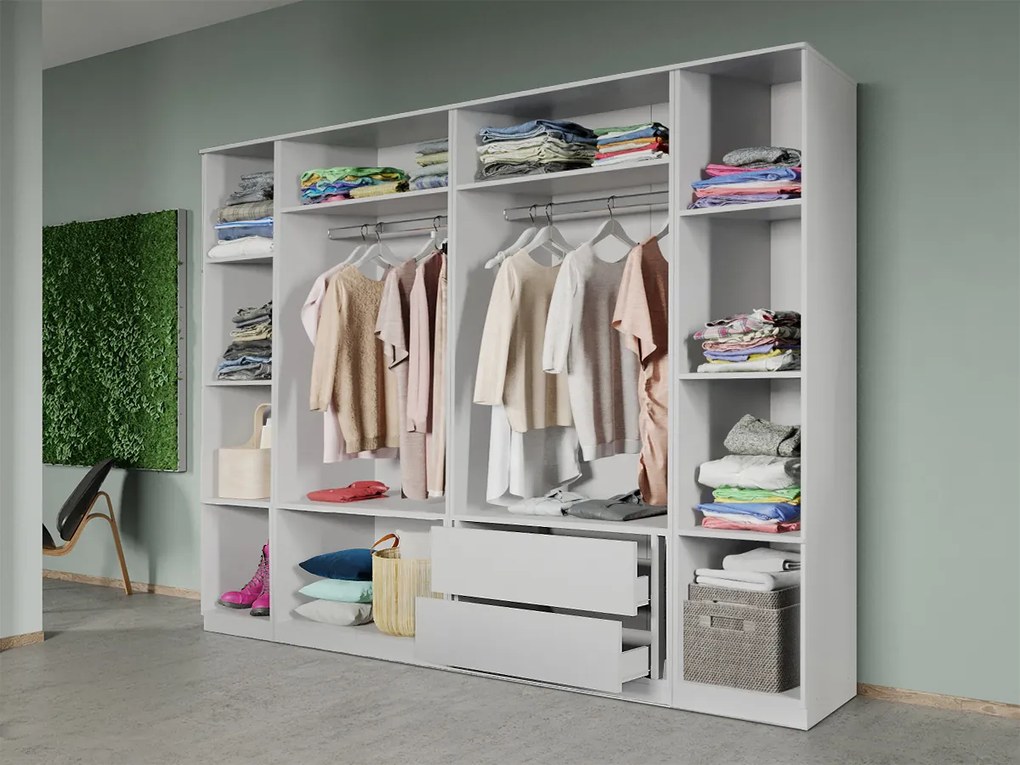 Set mobila dormitor complet Alb Adapto C17
