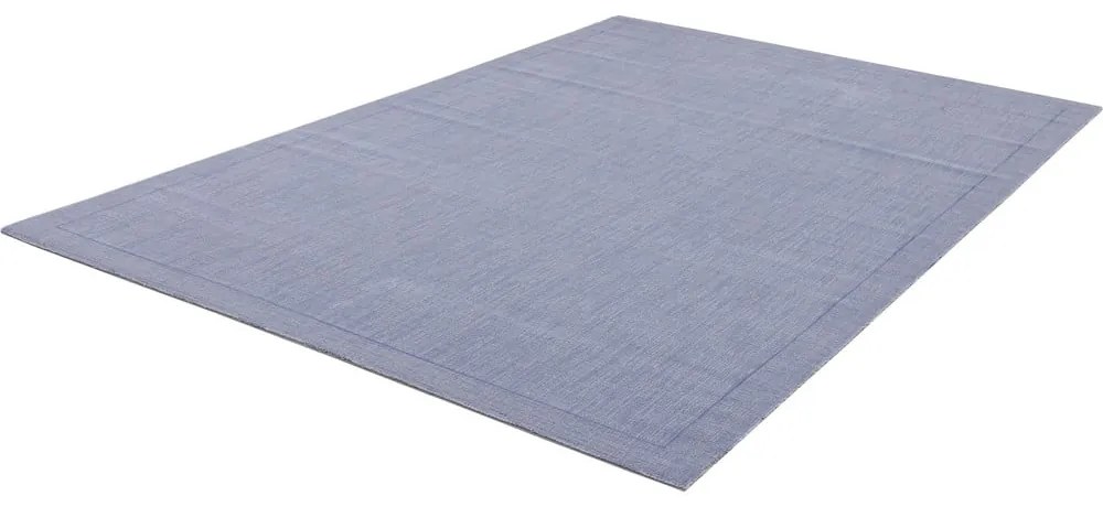 Covor albastru din lână 160x240 cm Linea – Agnella