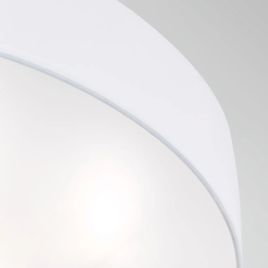 Lustra aplicata design modern Ufo 50cm alba