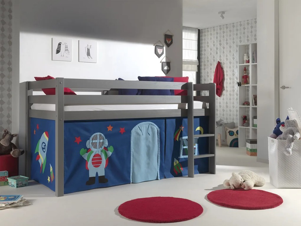 Perdea de joacă ASTRO pentru pat semi-supraetajat copii PINO – Vipack
