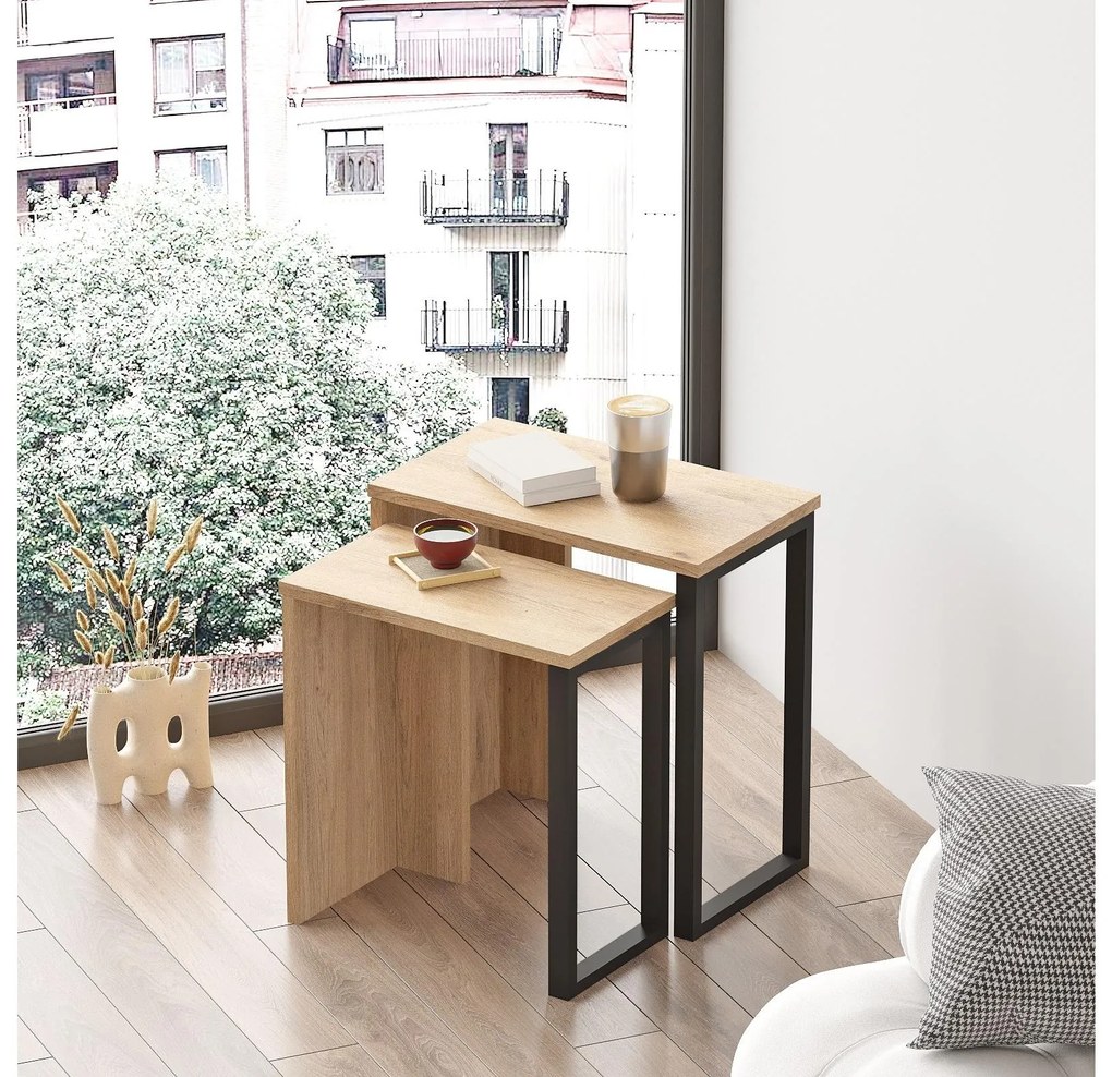 Set 2buc. măsuțe cafea Nimelo 3 (nuc). Promo -31%. 1094313