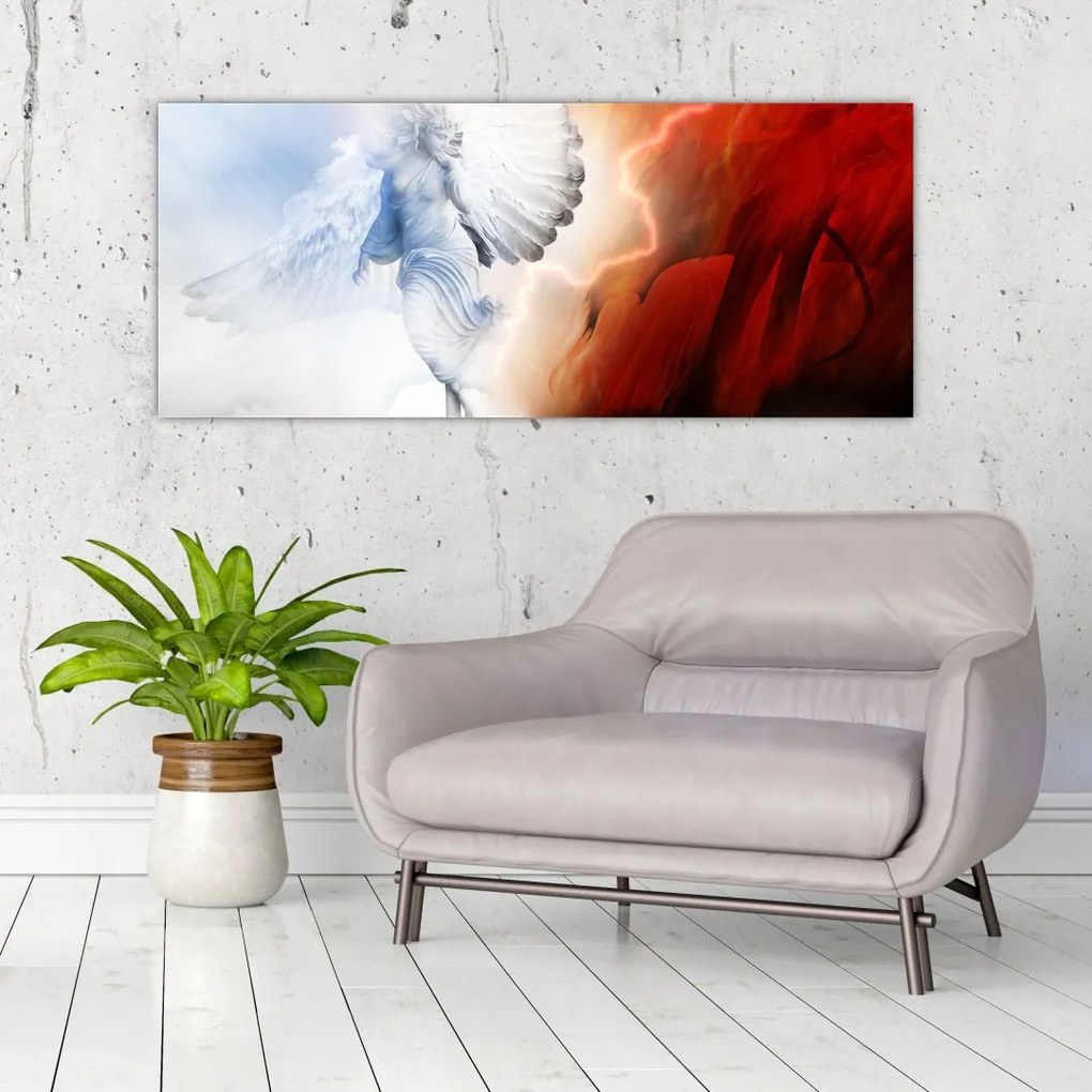 Tablou - Binele și răul (120x50 cm)