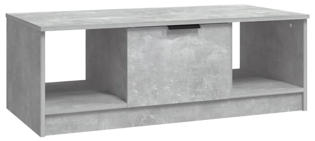 811353 vidaXL Măsuță de cafea, gri beton, 102x50x36 cm, lemn prelucrat