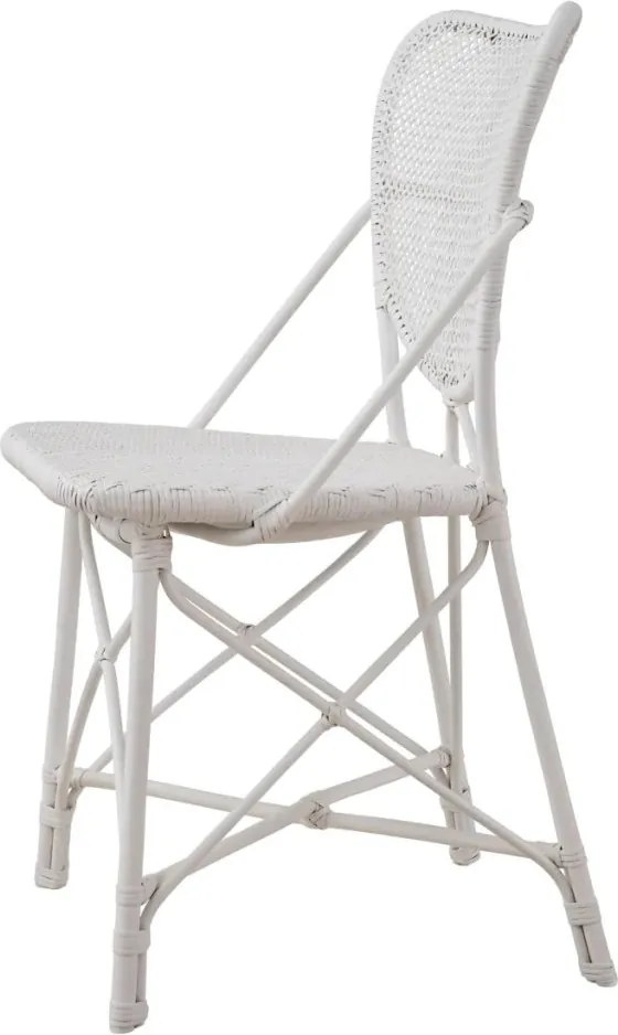 Scaun din ratan design LUX, Colony alb