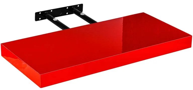 Raft de perete Stilist Volato, 90 cm, roșu lucios