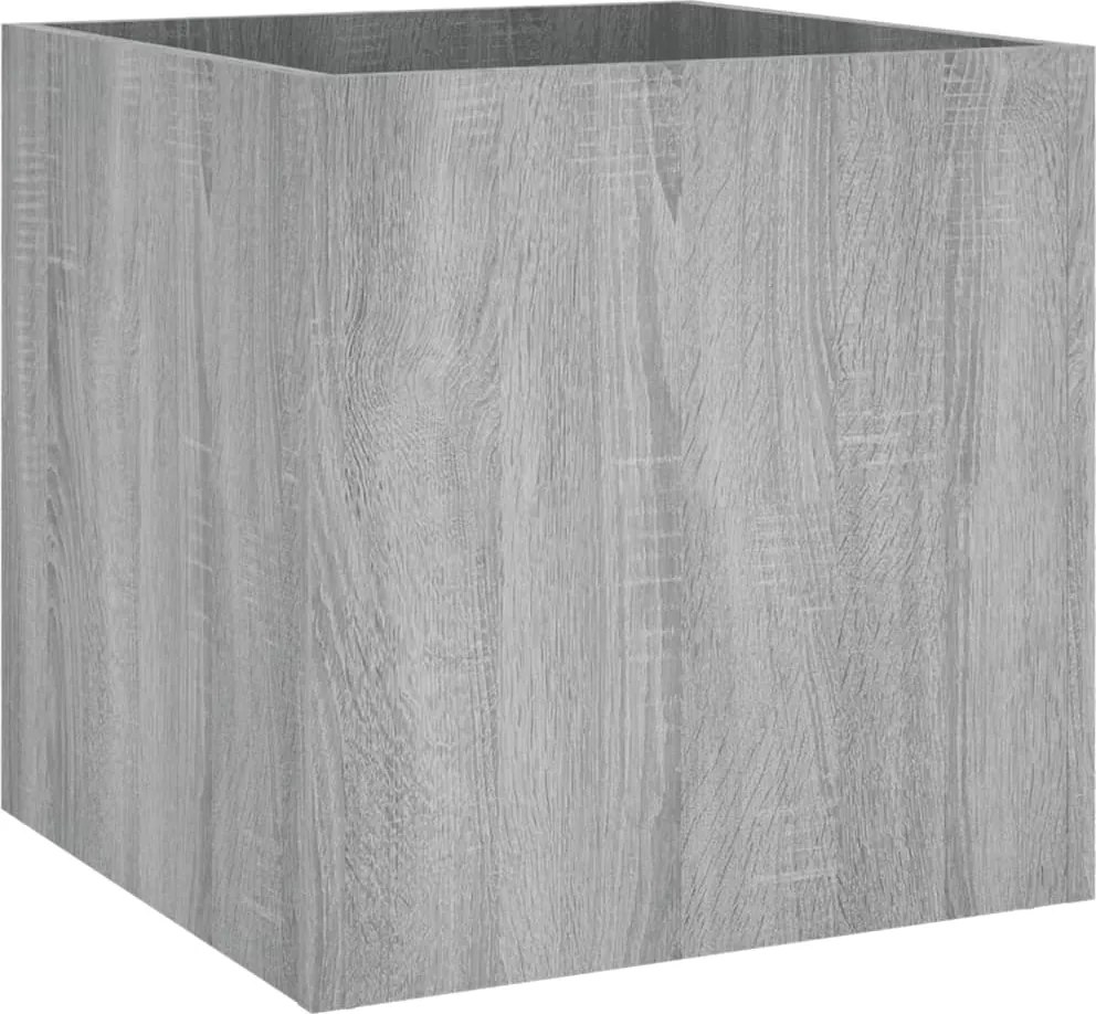 vidaXL Jardinieră cutie, stejar sonoma, 40x40x40 cm, lemn compozit