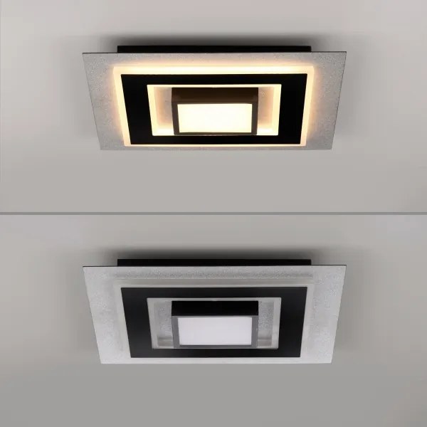 JUST LIGHT. 14439-21 - LED Plafonieră CICHIO LED/18,5W/230V + LED/9W neagră
