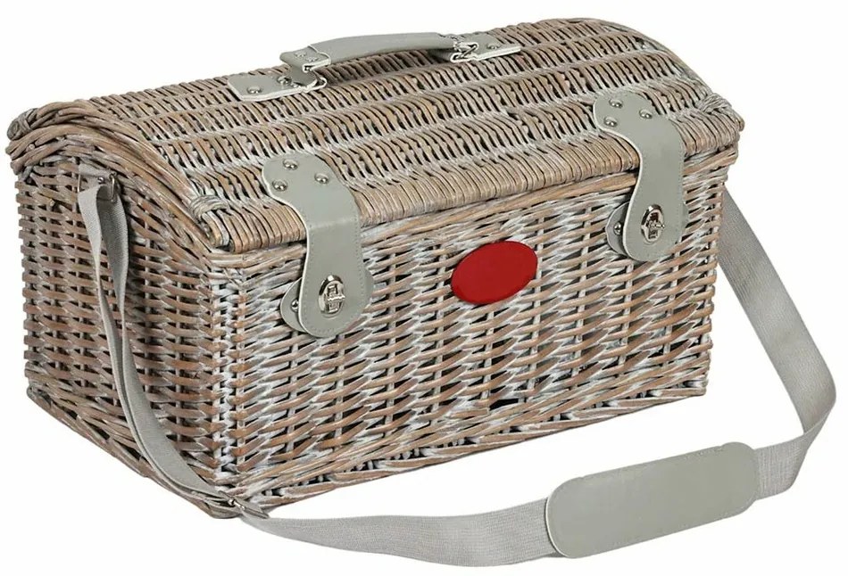 Coș picnic pentru 4 persoane Brown, 46 x 31x 21 cm