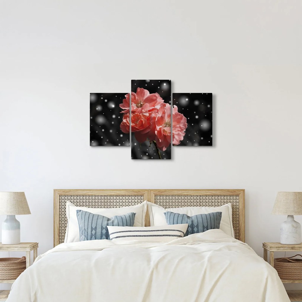 Tabloucu floare roz (90x60 cm)