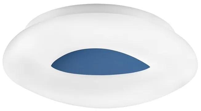 Plafoniera LED dimabila, design modern Cia albastru, 45cm