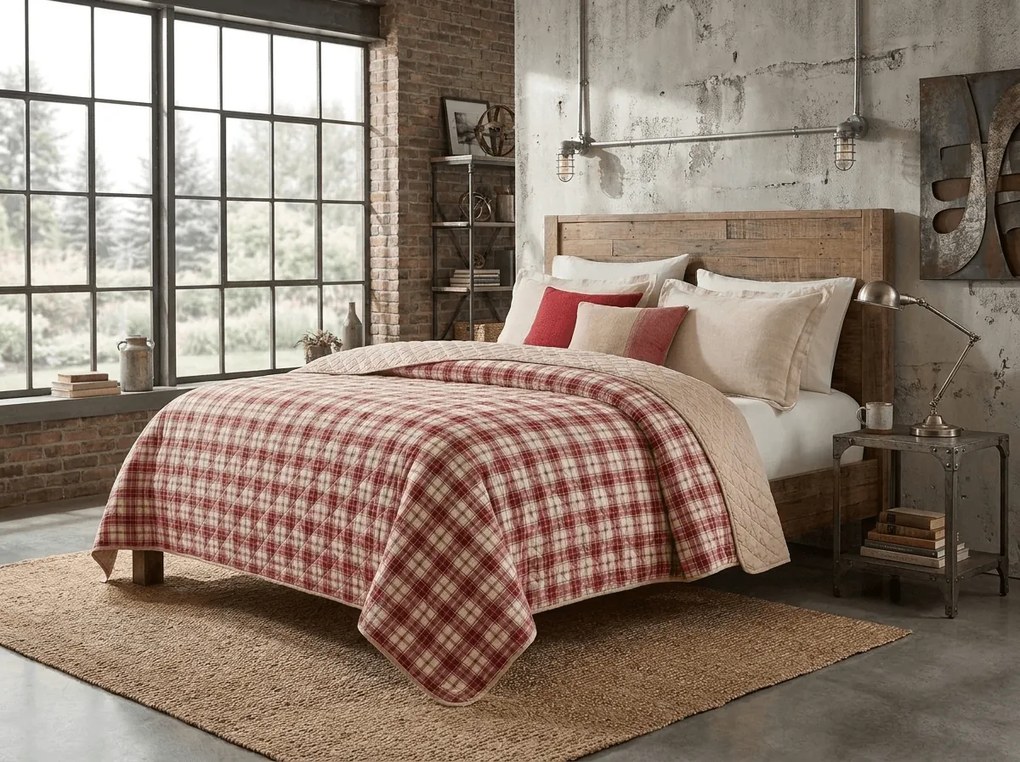 Cuvertura de pat TARTAN HEART, colorata Dimensiune: 220 x 240 cm