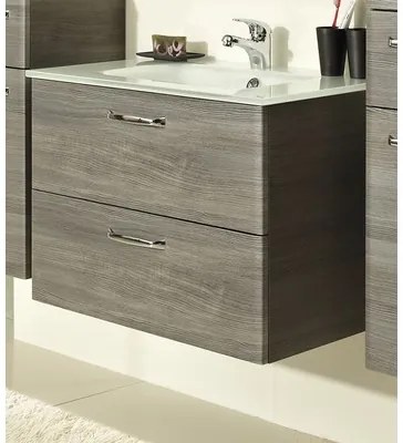 Dulap lavoar pelipal Alika 70 cm, 2 sertare, grafit