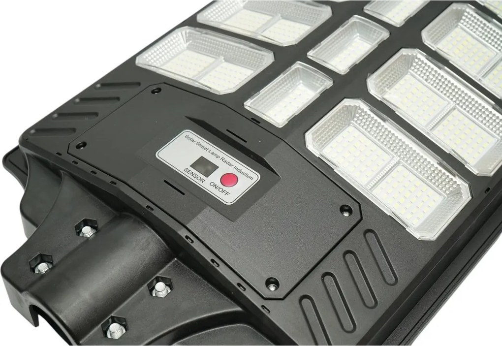 Lampa solara LED iluminat stradal 800W, 6500K, IP65 cu panou solar senzor de miscare telecomanda