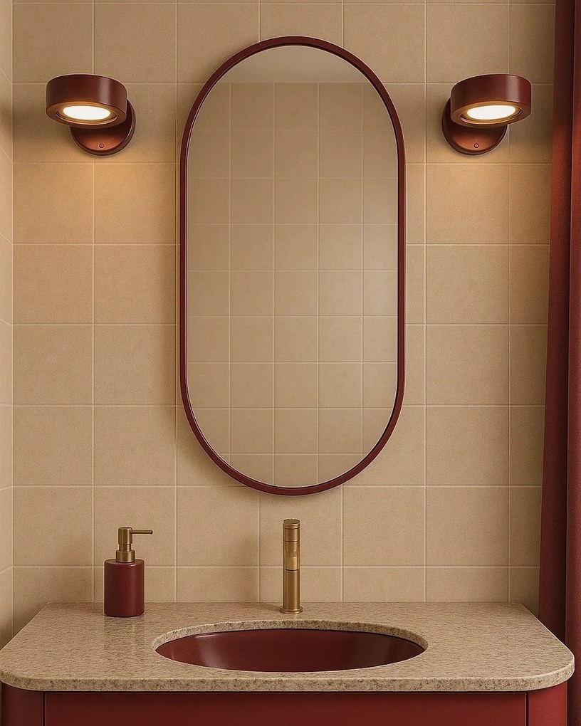 Aplica cu spot directionabil LOTUS 8901 bordo