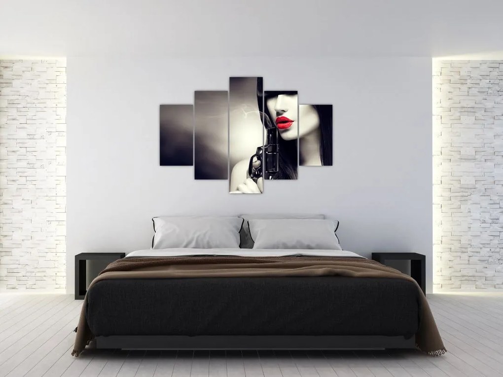 Tablou - Femeia misterioasă (150x105 cm)