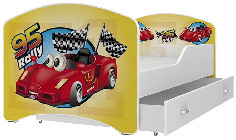 Supermobel Pat pentru copii cu desene animate IGOR P1 P1 + saltea + somieră GRATIS 80x160, inclusiv SD, MODEL 24