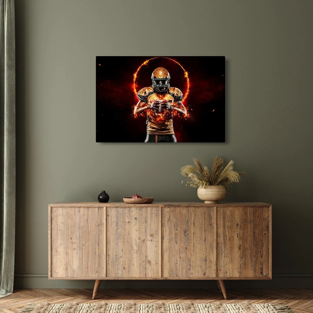 Tablou - Jucător de fotbal american (90x60 cm)