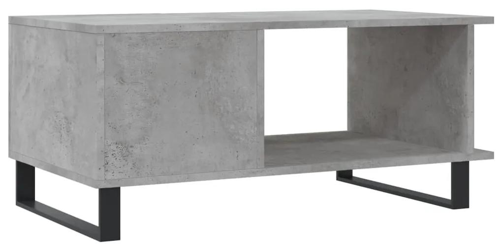 829512 vidaXL Măsuță de cafea, gri beton, 90x50x40 cm, lemn prelucrat
