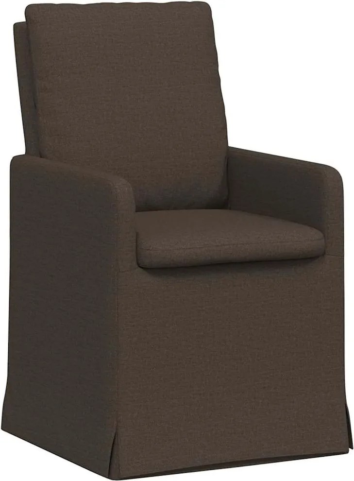 vidaXL Scaune de dining 2 pcs Gri închis 57 x 67 x 98 cm in