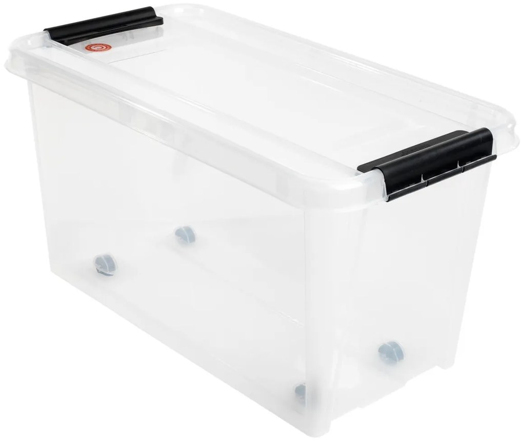 Cutie mobila depozitare 70L din plastic cu capac