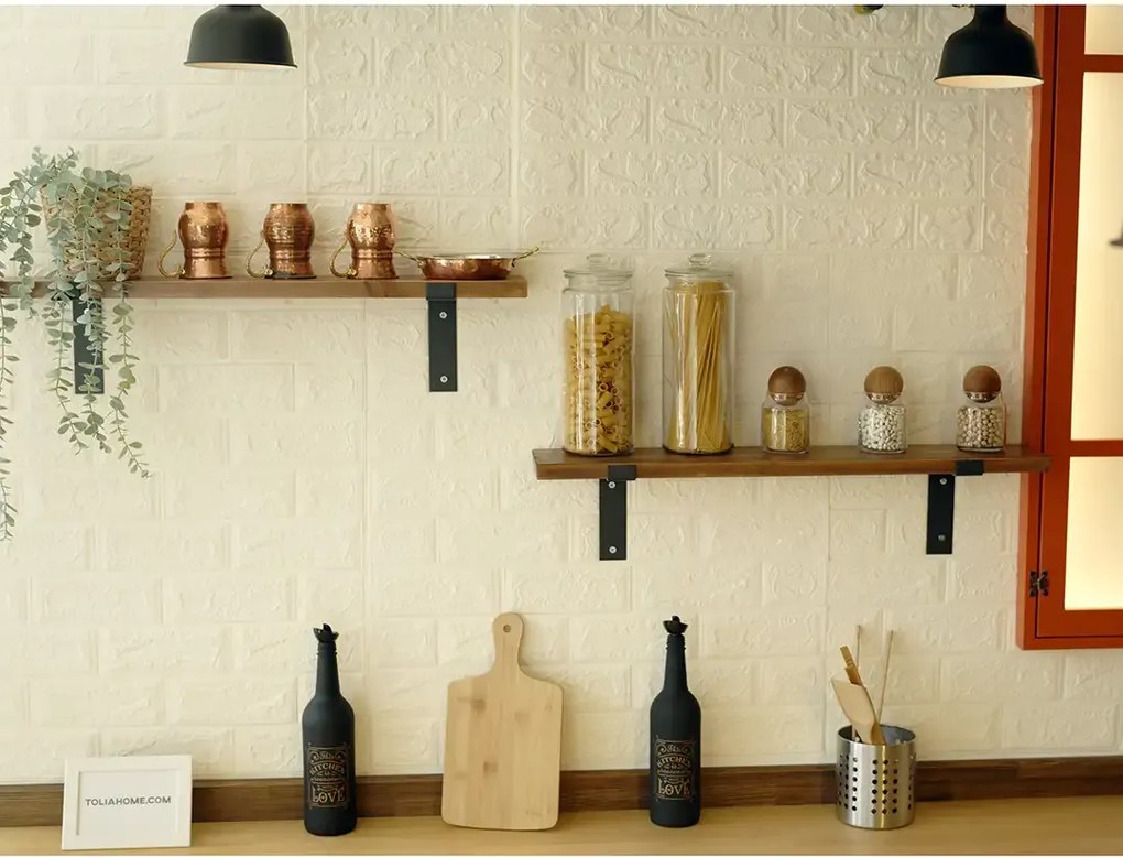 Set rafturi de perete din lemn, seria A-620, Homs, 30300