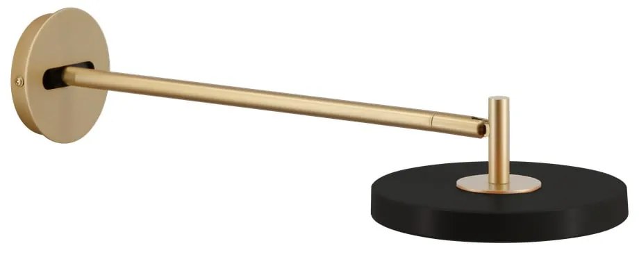 Aplică de perete neagră LED cu intensitate reglabilă ø 15 cm Asteria Wall Long – UMAGE