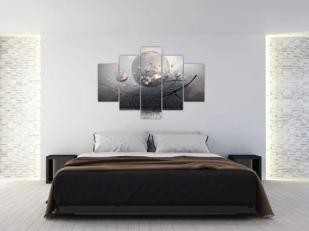 Tabloul bilelor abstracte (150x105 cm)