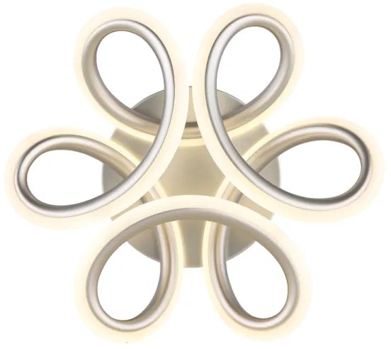 Plafonieră LED Globo 67386-24S MELISAND 24W/230V d. 26 cm crom mat