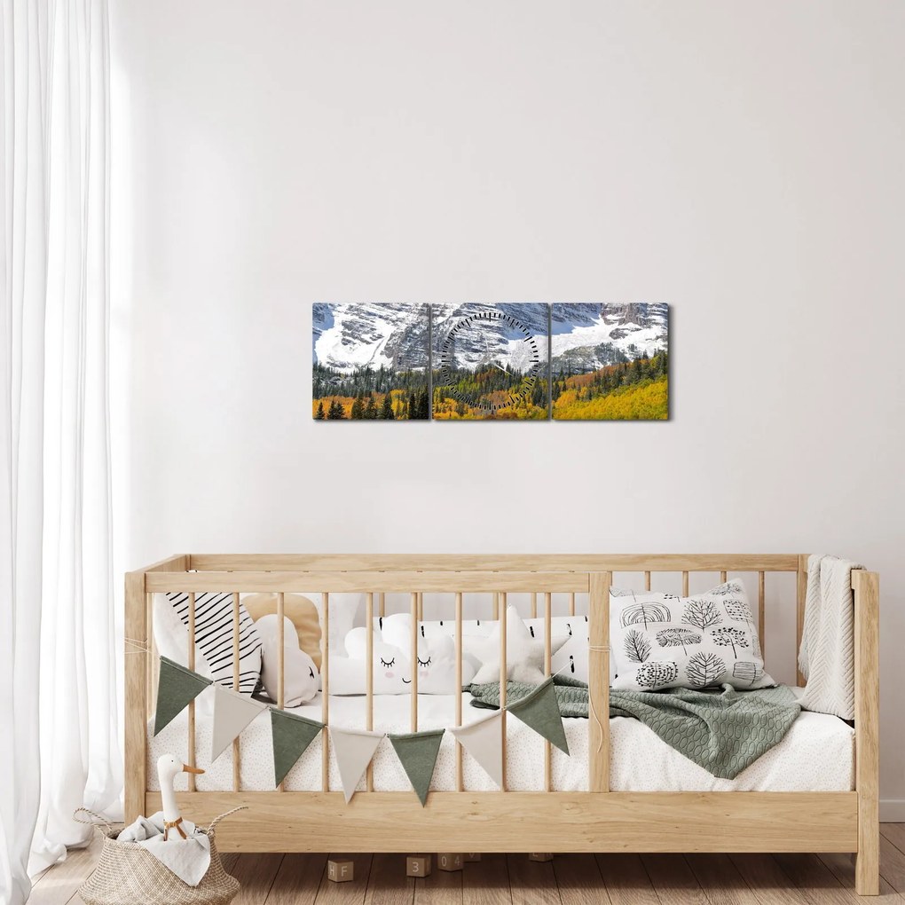 Tablou - Maroon Peak (cu ceas) (90x30 cm)