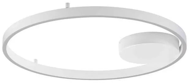 Lustra LED aplicata design modern minimalist HEDRA D-60cm alb